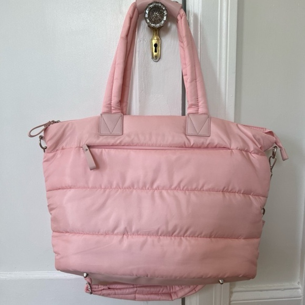 Isaac Mizrahi Light Pink Quilted Tote